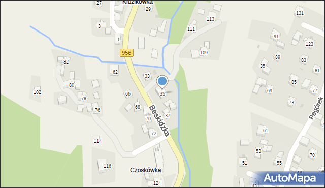 Harbutowice, Beskidzka, 35, mapa Harbutowice