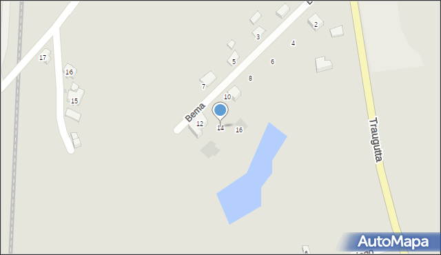 Iłowa, Bema Józefa, gen., 14, mapa Iłowa