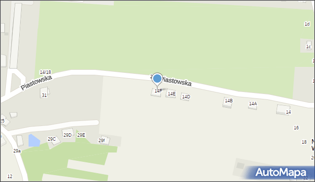 Jadowniki, Bernackiego Karola, 14F, mapa Jadowniki