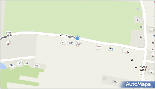 Jadowniki, Bernackiego Karola, 14D, mapa Jadowniki