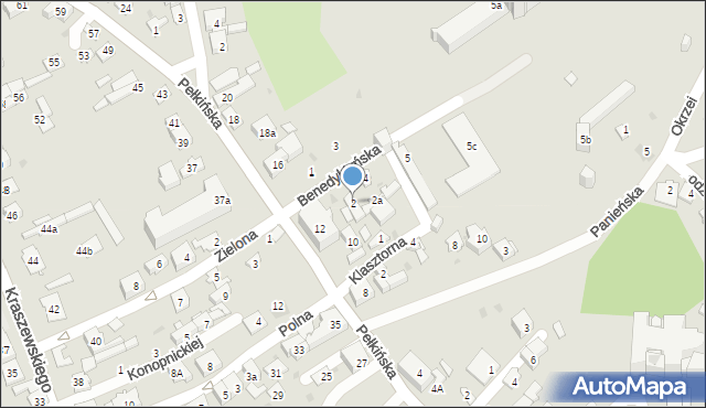 Jarosław, Benedyktyńska, 2, mapa Jarosławia