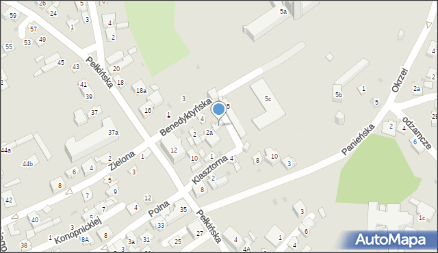 Jarosław, Benedyktyńska, 2b, mapa Jarosławia