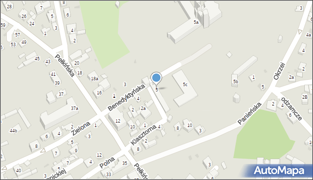 Jarosław, Benedyktyńska, 5, mapa Jarosławia