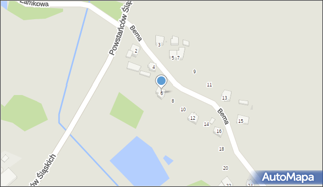 Jastrzębie-Zdrój, Bema Józefa, gen., 6, mapa Jastrzębie-Zdrój