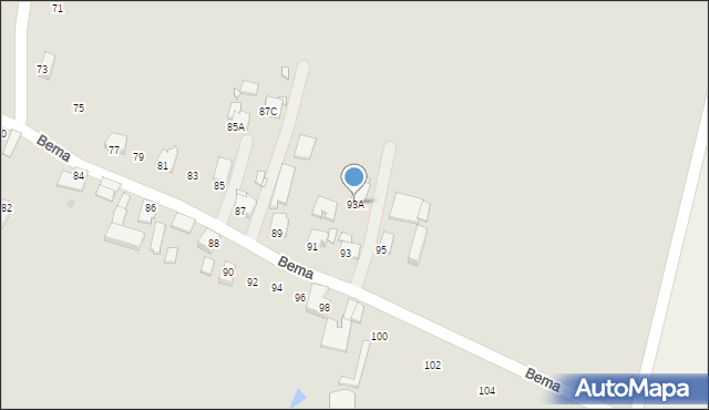 Jastrzębie-Zdrój, Bema Józefa, gen., 93A, mapa Jastrzębie-Zdrój