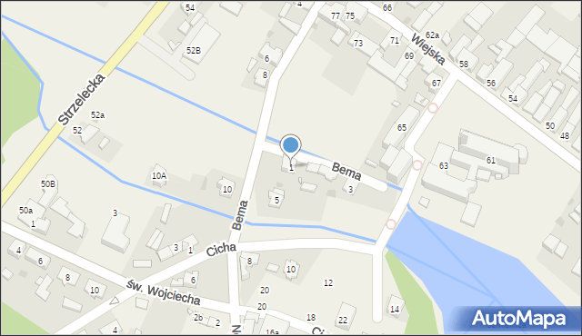 Jemielnica, Bema Józefa, gen., 1, mapa Jemielnica