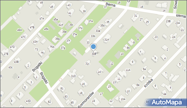 Józefów, Bema Józefa, gen., 31B, mapa Józefów