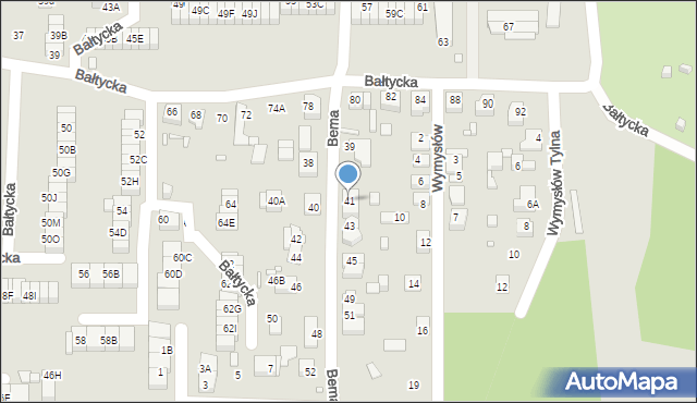 Katowice, Bema Józefa, gen., 41, mapa Katowic