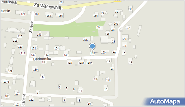 Kielce, Bednarska, 9, mapa Kielc