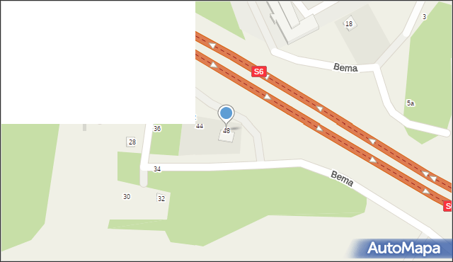 Kielno, Bema Józefa, gen., 48, mapa Kielno
