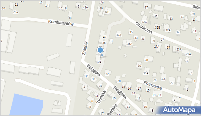 Kobyłka, Belgijska, 26, mapa Kobyłka