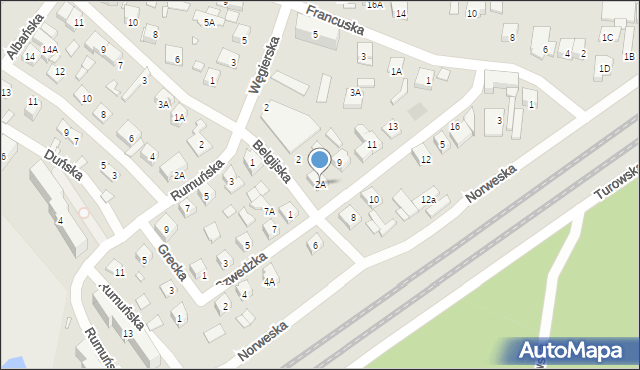 Kobyłka, Belgijska, 2A, mapa Kobyłka