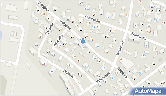 Kobyłka, Belgijska, 7, mapa Kobyłka