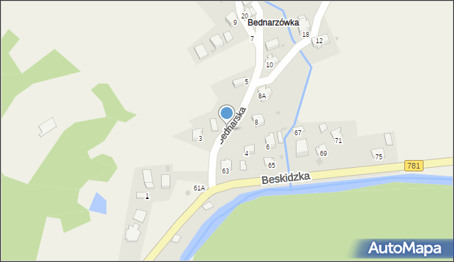 Kocierz Moszczanicki, Bednarska, 2, mapa Kocierz Moszczanicki