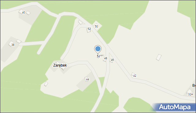 Kocierz Moszczanicki, Bednarska, 54, mapa Kocierz Moszczanicki