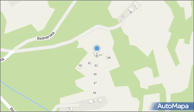 Kocierz Moszczanicki, Bednarska, 61, mapa Kocierz Moszczanicki