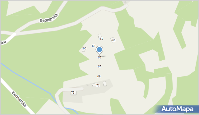 Kocierz Moszczanicki, Bednarska, 65, mapa Kocierz Moszczanicki