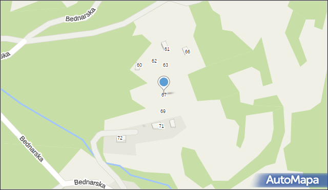 Kocierz Moszczanicki, Bednarska, 67, mapa Kocierz Moszczanicki