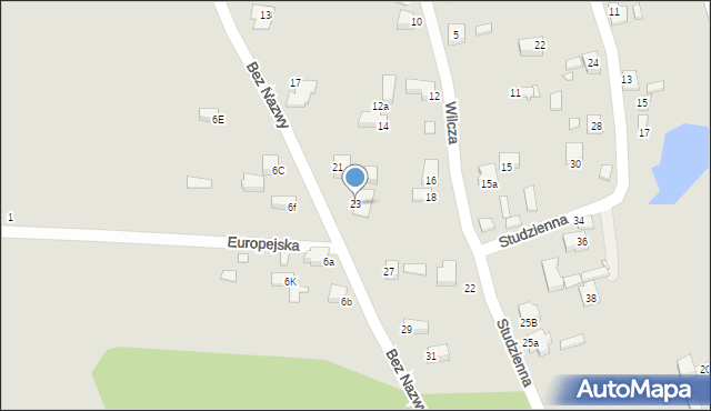 Konin, Beznazwy, 23, mapa Konina