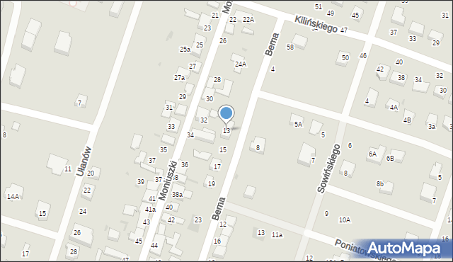 Konstantynów Łódzki, Bema Józefa, gen., 13, mapa Konstantynów Łódzki