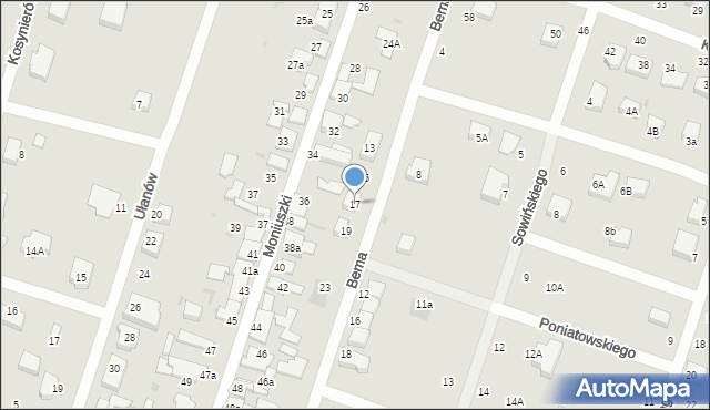 Konstantynów Łódzki, Bema Józefa, gen., 17, mapa Konstantynów Łódzki