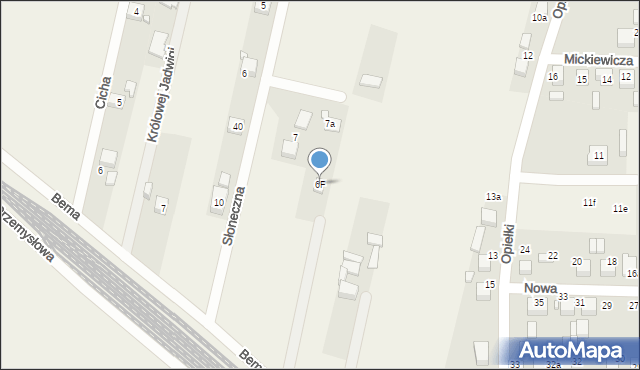 Koszęcin, Bema Józefa, gen., 6F, mapa Koszęcin