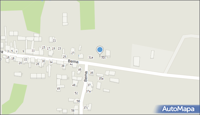 Koziegłowy, Bema Józefa, gen., 31b, mapa Koziegłowy