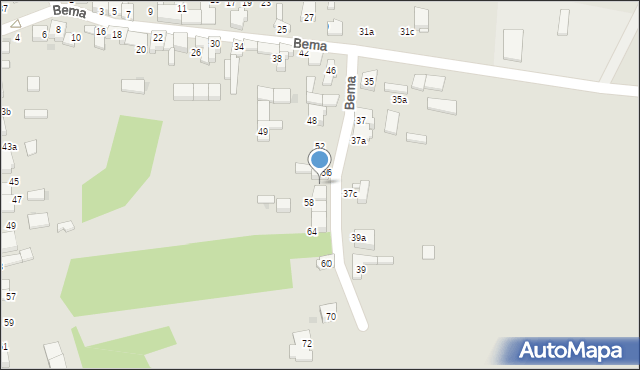 Koziegłowy, Bema Józefa, gen., 56A, mapa Koziegłowy