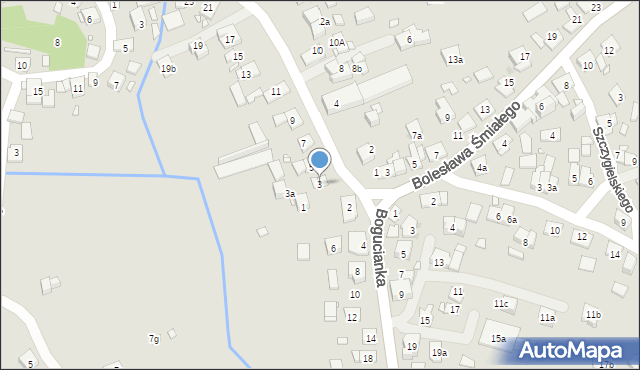 Kraków, Benedyktyńska, 3, mapa Krakowa