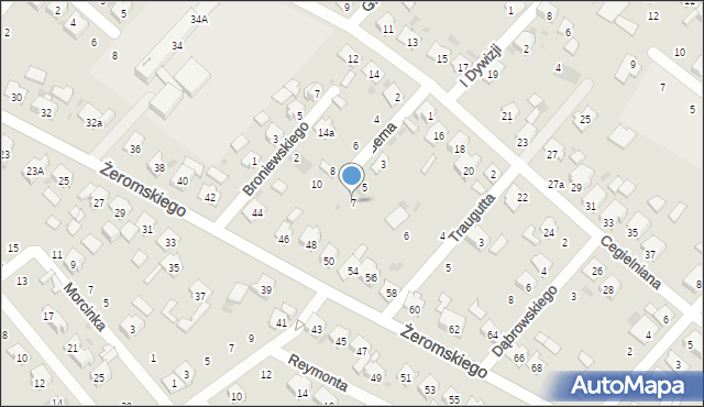 Krapkowice, Bema Józefa, gen., 7, mapa Krapkowice
