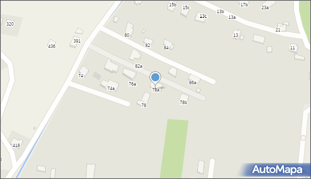 Krosno, Bema Józefa, gen., 78a, mapa Krosna