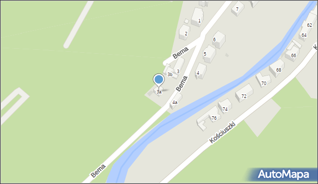 Lądek-Zdrój, Bema Józefa, gen., 3a, mapa Lądek-Zdrój