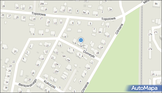 Lębork, Beniowskiego Maurycego, 4, mapa Lębork