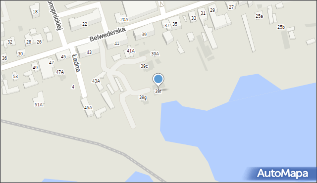 Łęczyca, Belwederska, 39f, mapa Łęczyca