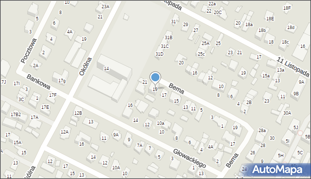 Marki, Bema Józefa, gen., 19, mapa Marki