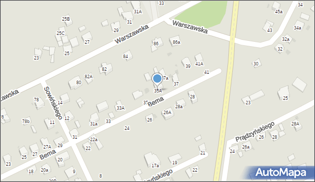 Miechów, Bema Józefa, gen., 35A, mapa Miechów