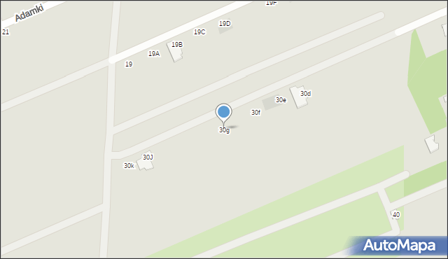 Międzyrzec Podlaski, Berezowska, 30g, mapa Międzyrzec Podlaski