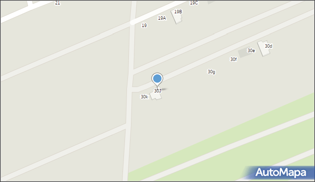 Międzyrzec Podlaski, Berezowska, 30J, mapa Międzyrzec Podlaski