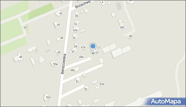 Międzyrzec Podlaski, Berezowska, 49, mapa Międzyrzec Podlaski