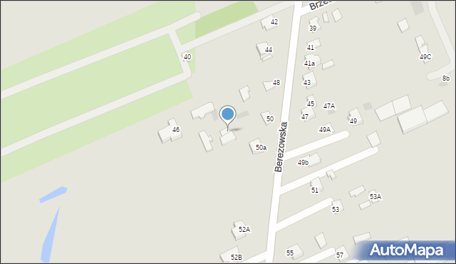 Międzyrzec Podlaski, Berezowska, 50b, mapa Międzyrzec Podlaski
