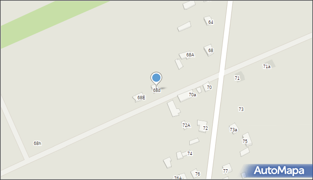 Międzyrzec Podlaski, Berezowska, 68d, mapa Międzyrzec Podlaski