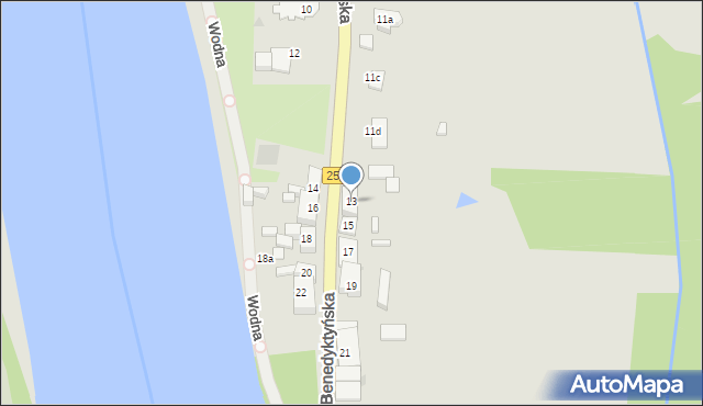 Mogilno, Benedyktyńska, 13, mapa Mogilno