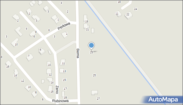 Myszyniec, Bema Józefa, gen., 23, mapa Myszyniec