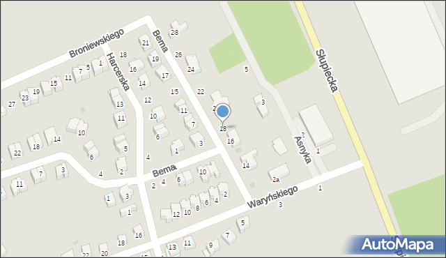 Nowa Ruda, Bema Józefa, gen., 18, mapa Nowa Ruda