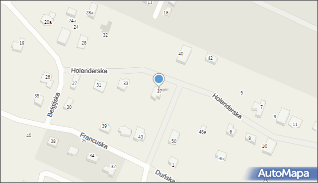 Nowa Wieś Malborska, Belgijska, 37, mapa Nowa Wieś Malborska
