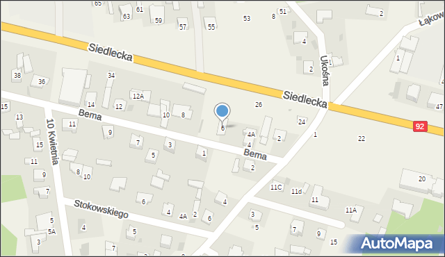 Nowe Iganie, Bema Józefa, gen., 6, mapa Nowe Iganie