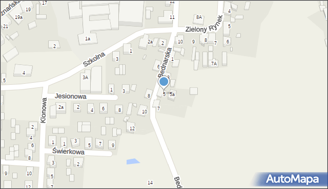 Nowe Miasto nad Wartą, Bednarska, 5, mapa Nowe Miasto nad Wartą