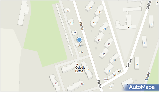 Nowogard, Bema Józefa, gen., 19, mapa Nowogard