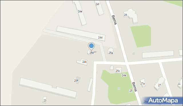 Nowogard, Bema Józefa, gen., 25b, mapa Nowogard