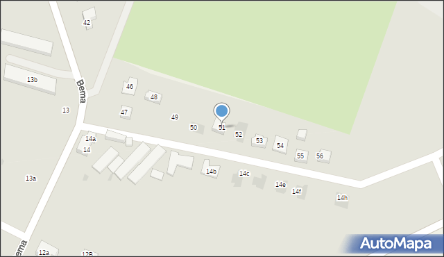 Nowogard, Bema Józefa, gen., 51, mapa Nowogard